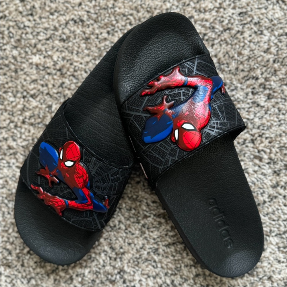 Adidas Adilette Shower K Sandals Marvel Spider-Man boy Size 5